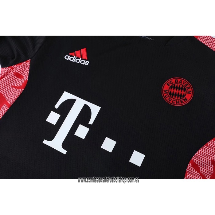 Chandal del Bayern Munich 22-23 Manga Corta Negro - Pantalon Corto